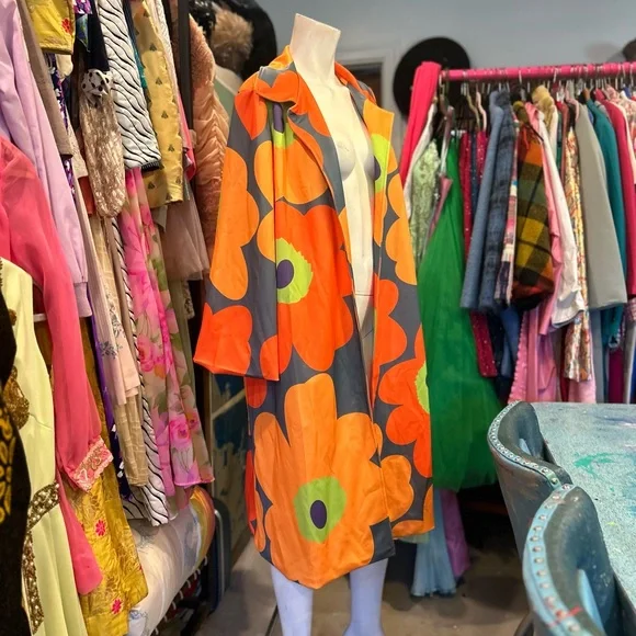 Warhol Inspired Flower Printed Jacket - Picture 4 of 14